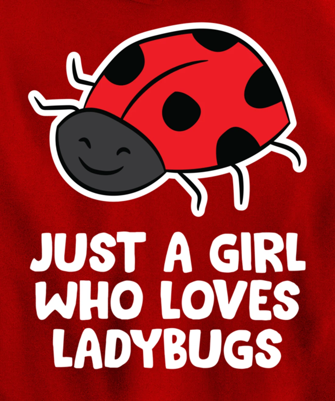 Just a Girl Who Loves Ladybugs Women Love Ladybugs Pullover Hoodie
