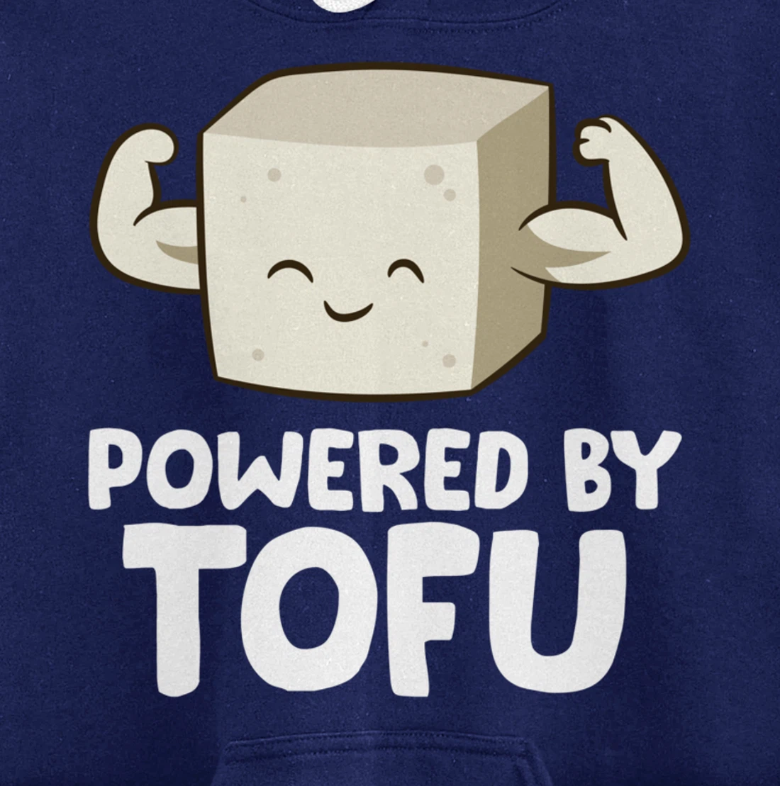 Vegan Vegetarian Love Tofu Powered By Tofu Pullover Hoodie