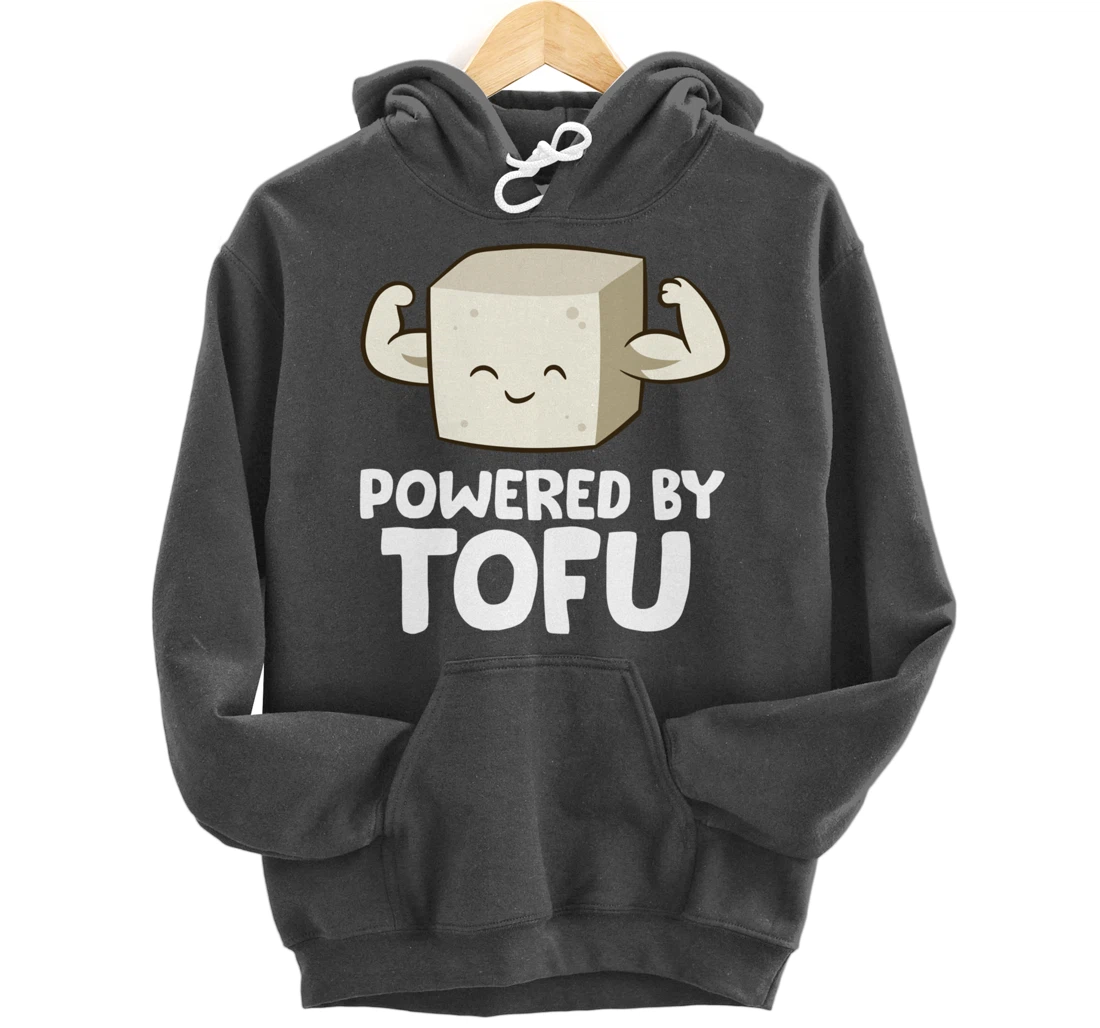 Vegan Vegetarian Love Tofu Powered By Tofu Pullover Hoodie