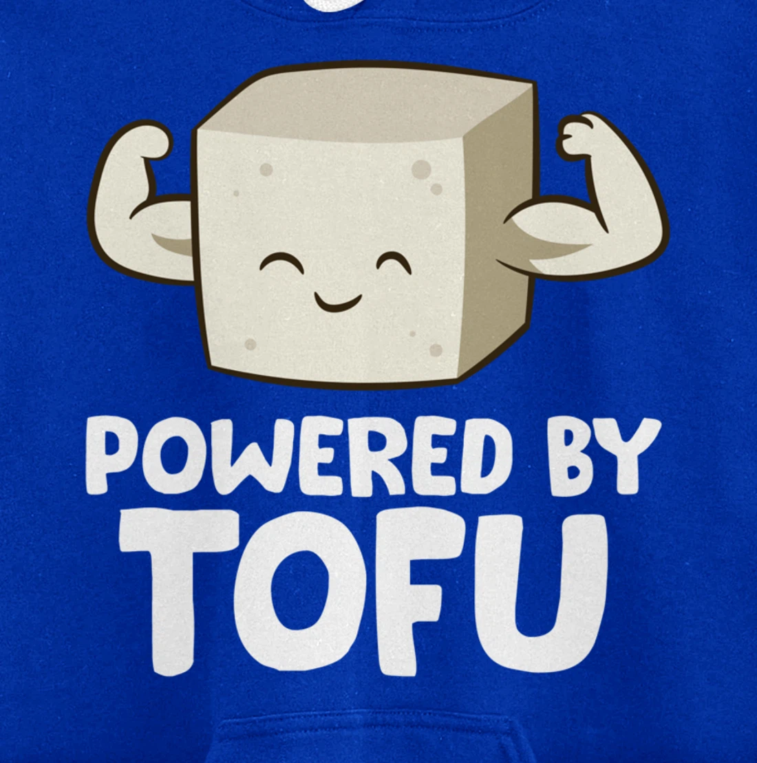 Vegan Vegetarian Love Tofu Powered By Tofu Pullover Hoodie