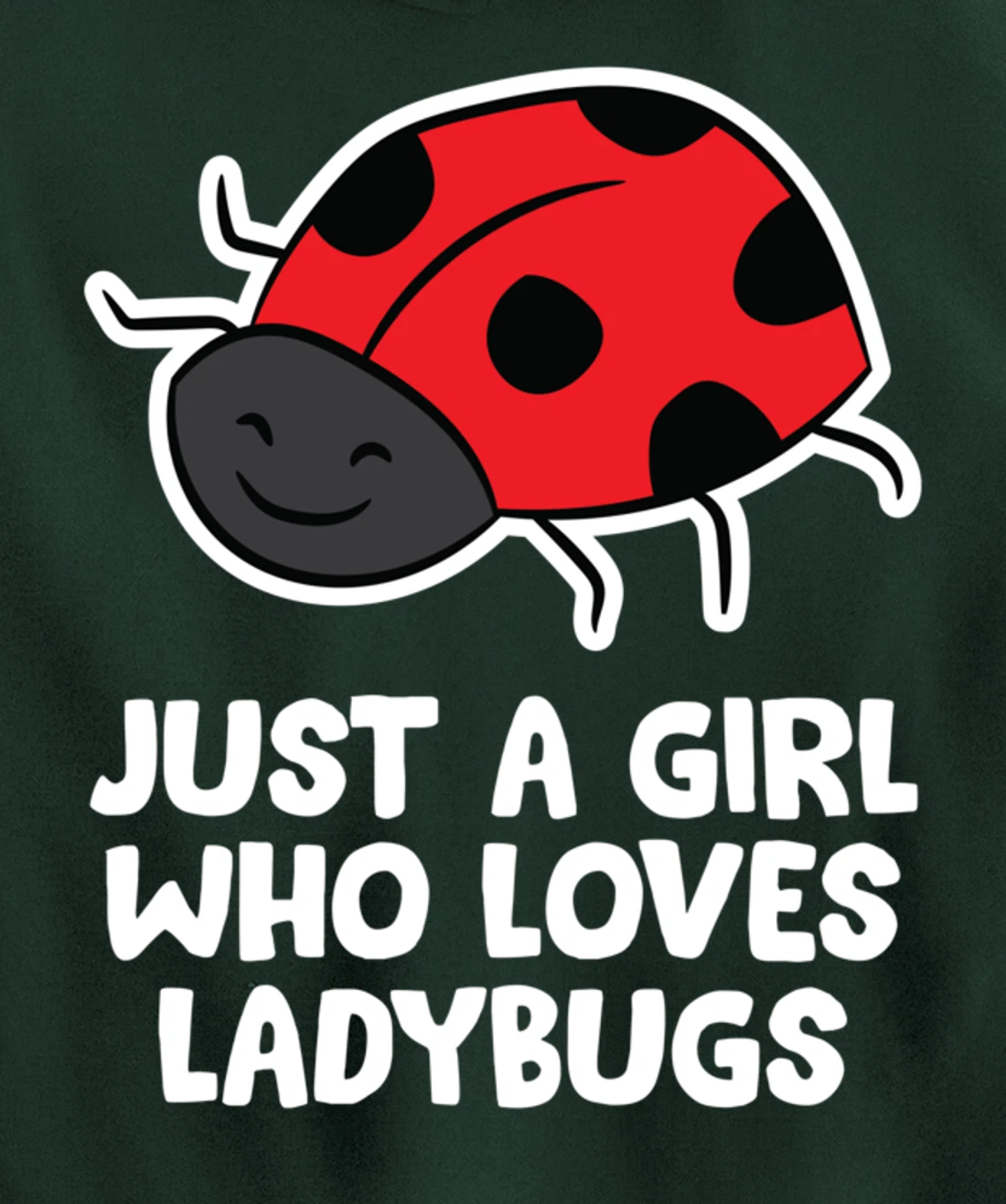 Just a Girl Who Loves Ladybugs Women Love Ladybugs Pullover Hoodie