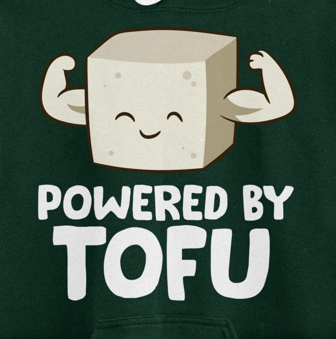 Vegan Vegetarian Love Tofu Powered By Tofu Pullover Hoodie