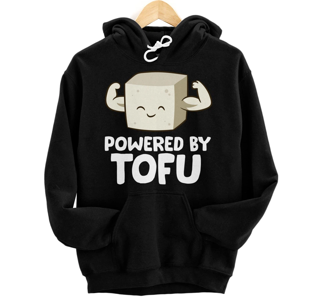 Vegan Vegetarian Love Tofu Powered By Tofu Pullover Hoodie