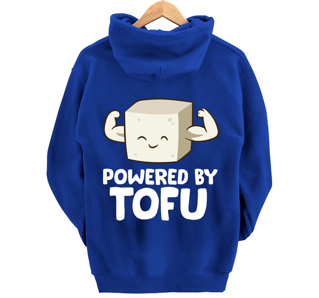 Vegan Vegetarian Love Tofu Powered By Tofu Pullover Hoodie