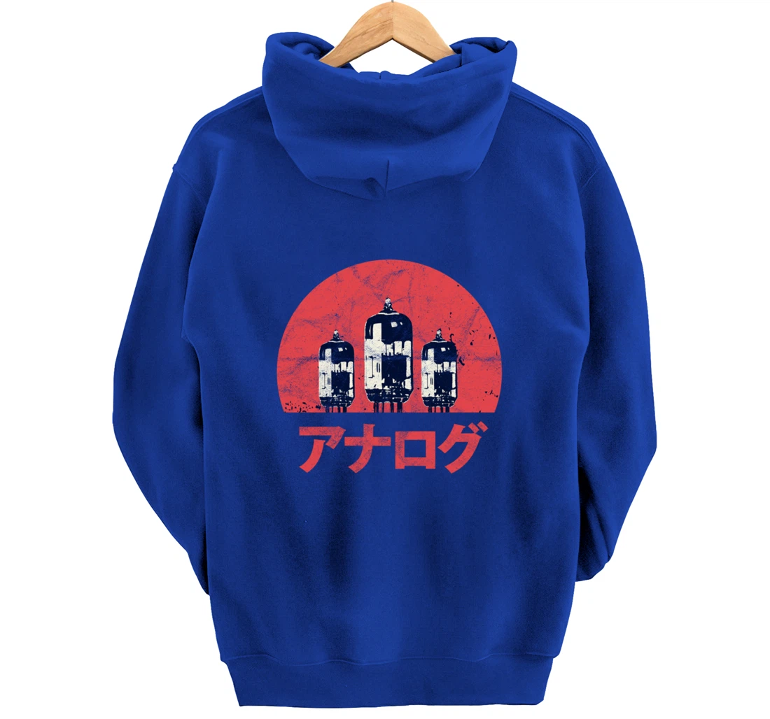 Vacuum Tube Amp Audiophile Analog Synth Producer Vintage Pullover Hoodie