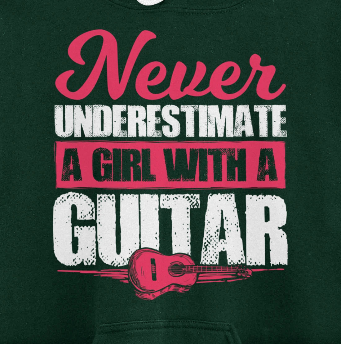 Guitar Player Gift For A Guitar Playing Girl Or Woman Pullover Hoodie