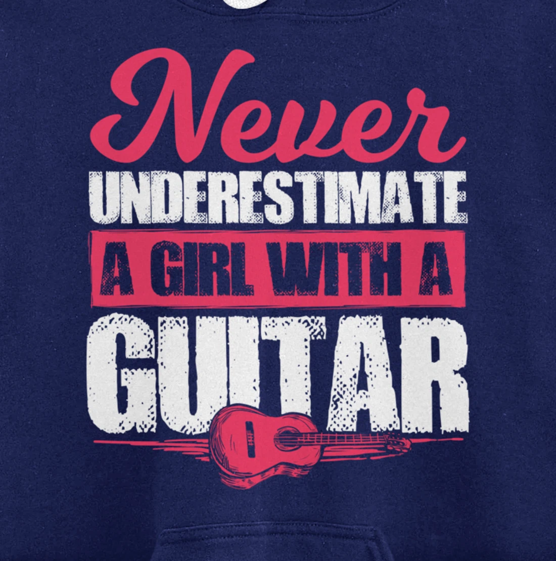 Guitar Player Gift For A Guitar Playing Girl Or Woman Pullover Hoodie