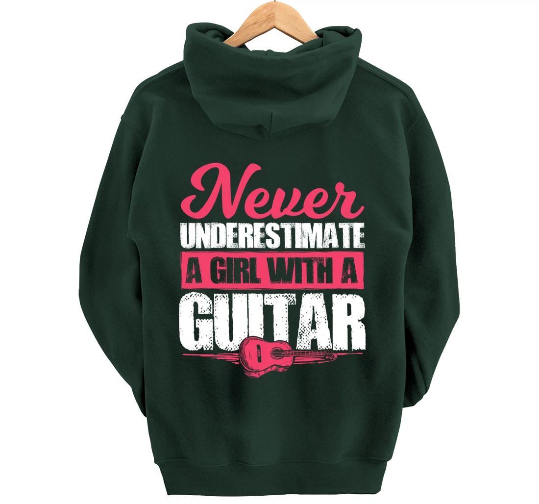 Guitar Player Gift For A Guitar Playing Girl Or Woman Pullover Hoodie