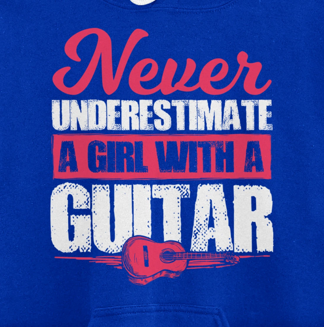 Guitar Player Gift For A Guitar Playing Girl Or Woman Pullover Hoodie