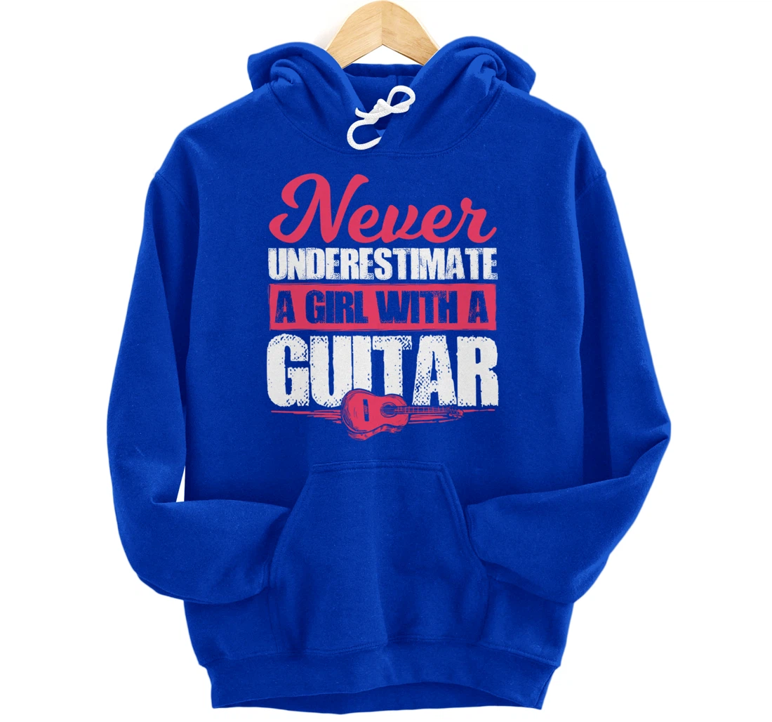 Guitar Player Gift For A Guitar Playing Girl Or Woman Pullover Hoodie