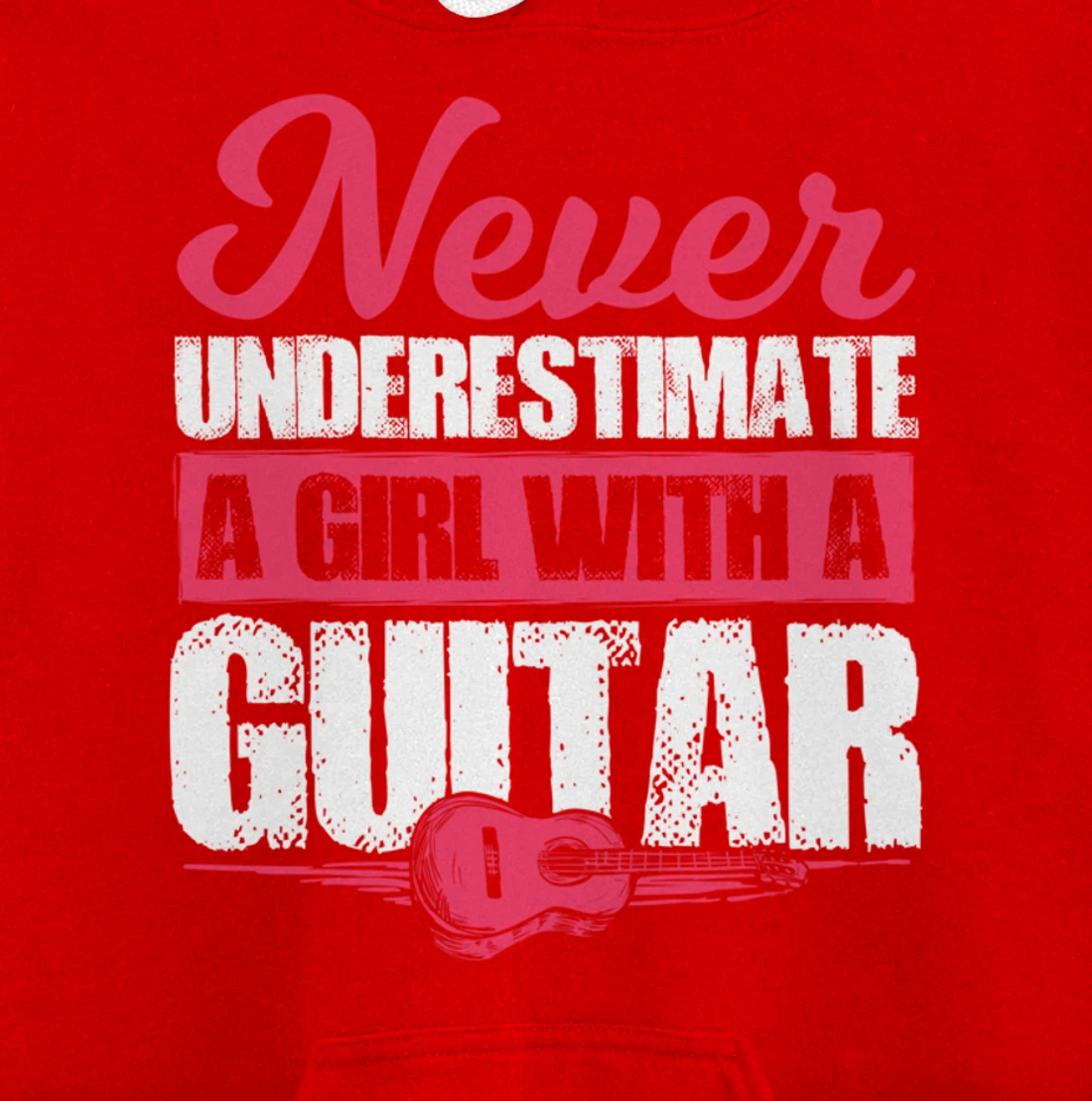 Guitar Player Gift For A Guitar Playing Girl Or Woman Pullover Hoodie