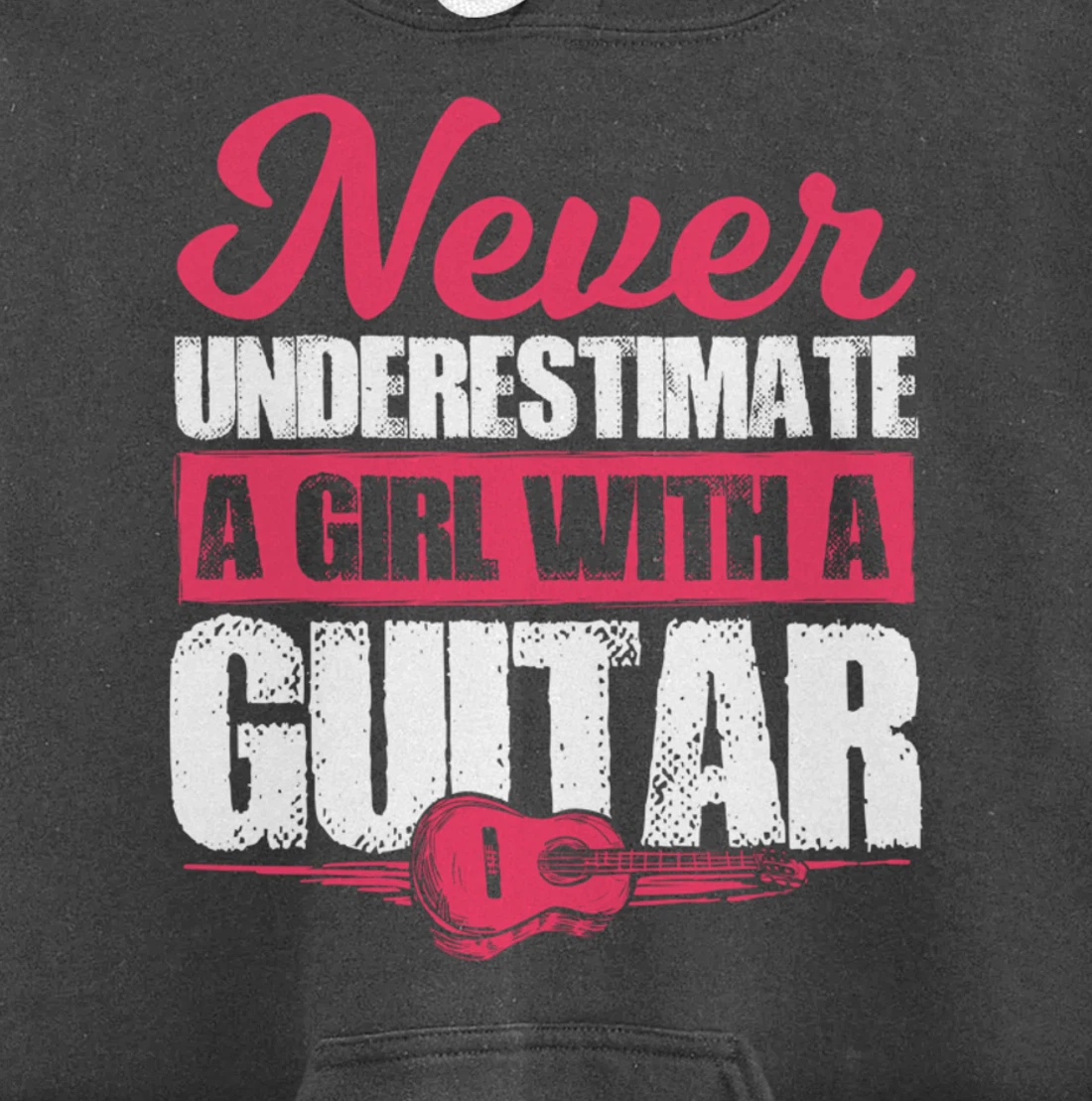 Guitar Player Gift For A Guitar Playing Girl Or Woman Pullover Hoodie