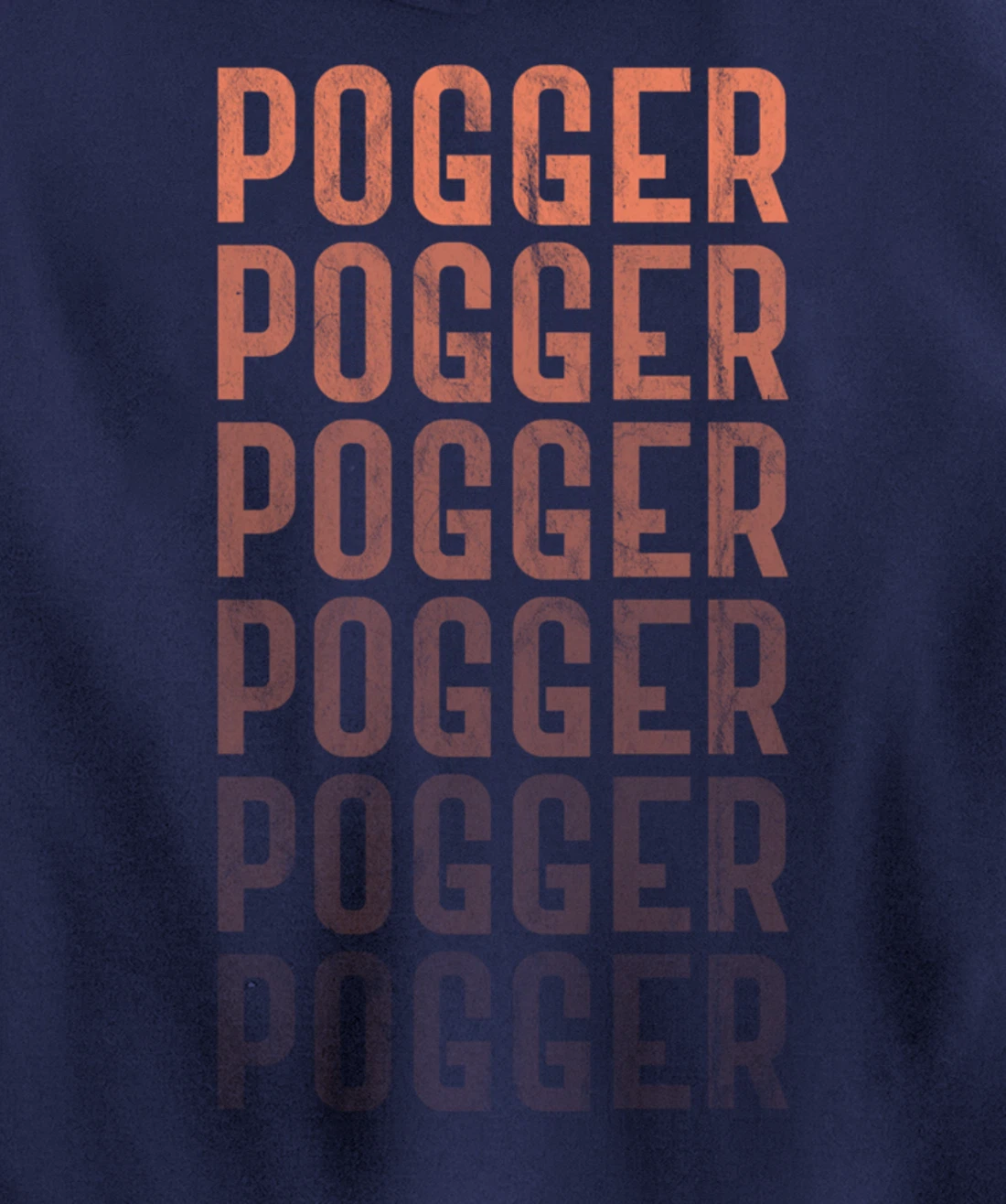 Pogger Pogger Pogger Meme Funny Stream Retro Graphic Pullover Hoodie