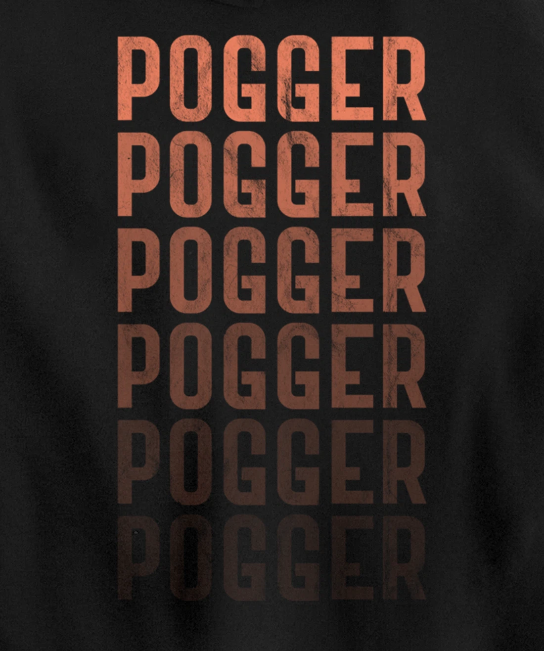 Pogger Pogger Pogger Meme Funny Stream Retro Graphic Pullover Hoodie