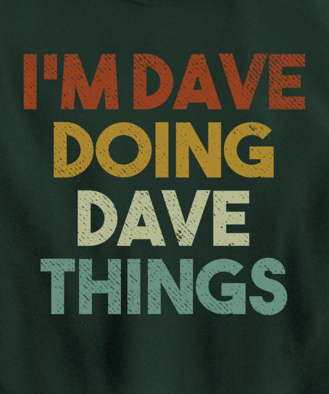 I'm Dave Doing Dave Things Funny First Name Dave Pullover Hoodie