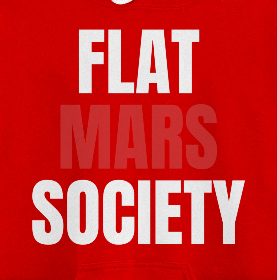Flat Mars Society Funny Gifts Space Meme Pullover Hoodie