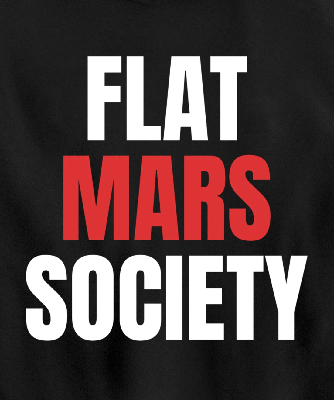 Flat Mars Society Funny Gifts Space Meme Pullover Hoodie