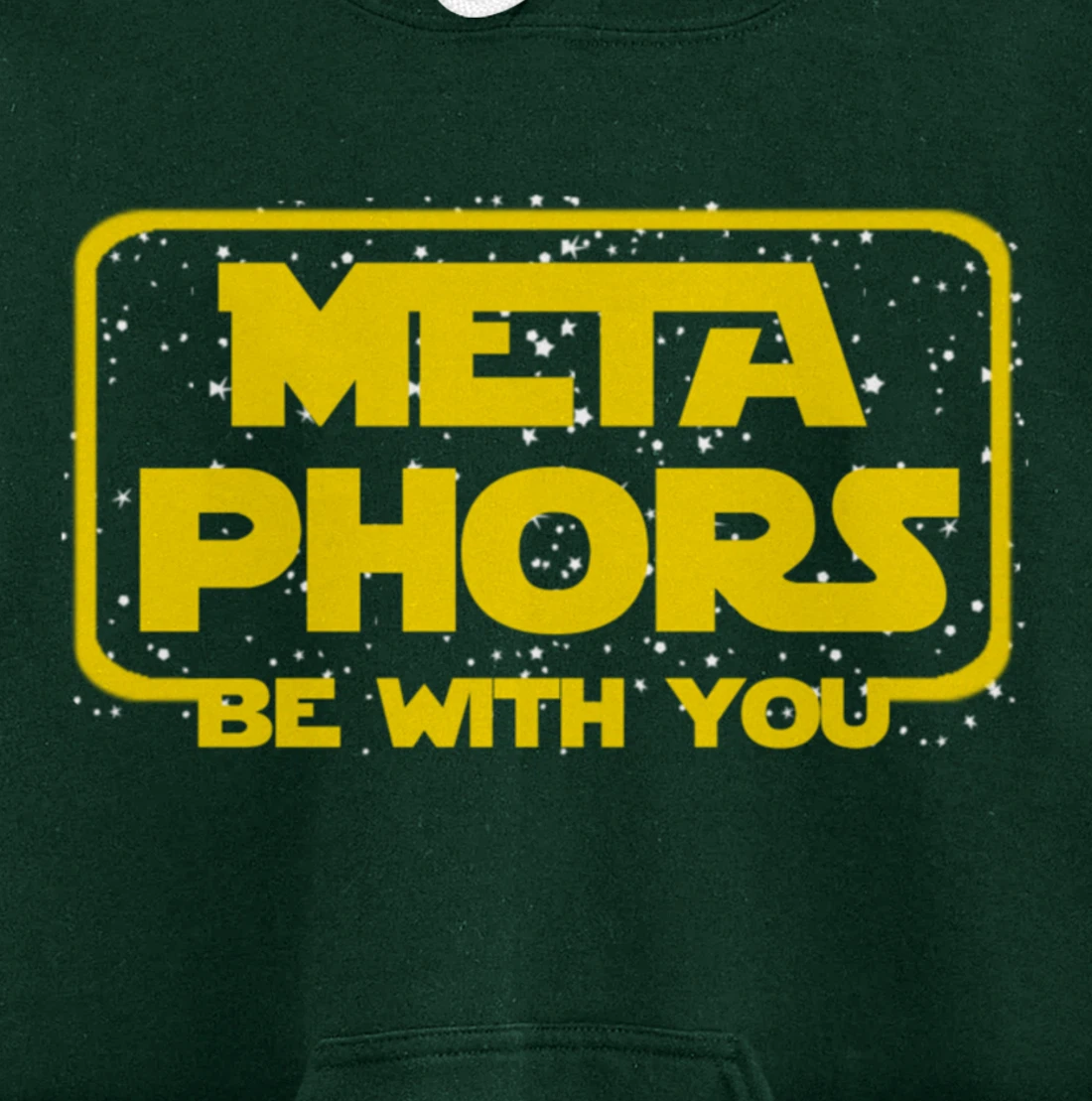 Metaphors Be With You Funny English Teacher Space Pullover Hoodie