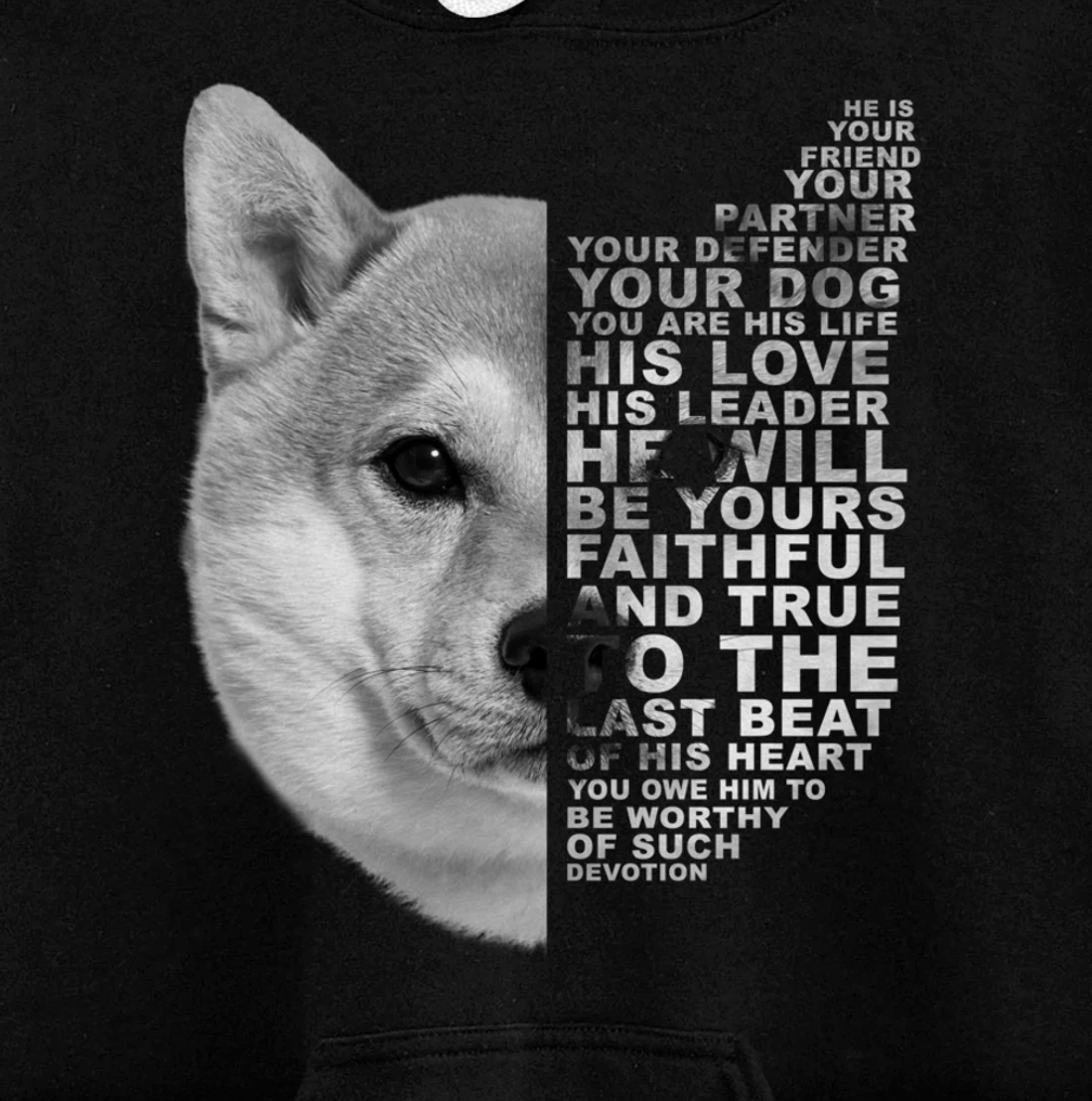 He Is Your Friend Your Partner Your Dog Shiba Inu Fox Dogs Pullover Hoodie
