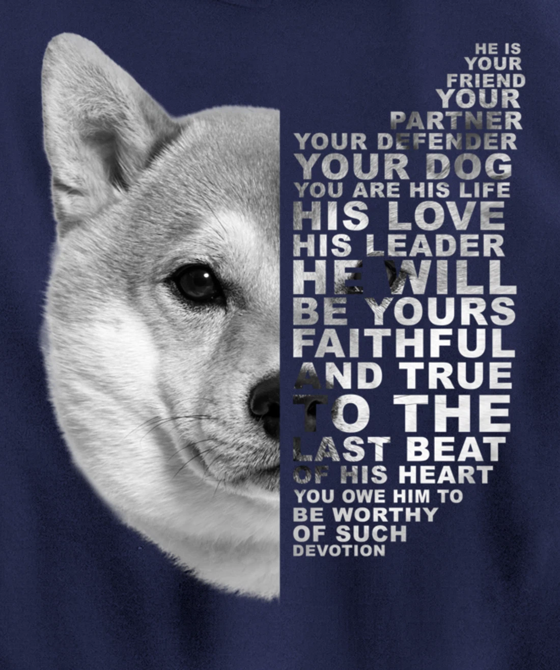He Is Your Friend Your Partner Your Dog Shiba Inu Fox Dogs Pullover Hoodie