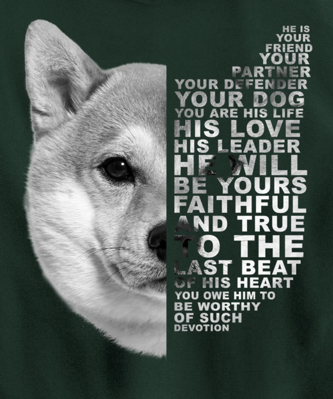 He Is Your Friend Your Partner Your Dog Shiba Inu Fox Dogs Pullover Hoodie
