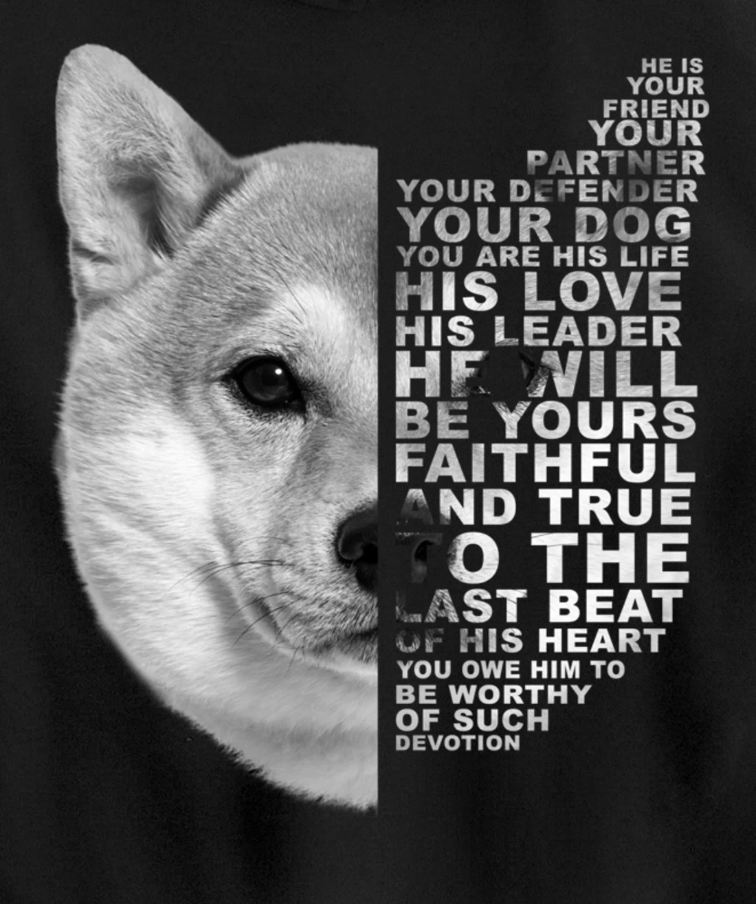 He Is Your Friend Your Partner Your Dog Shiba Inu Fox Dogs Pullover Hoodie