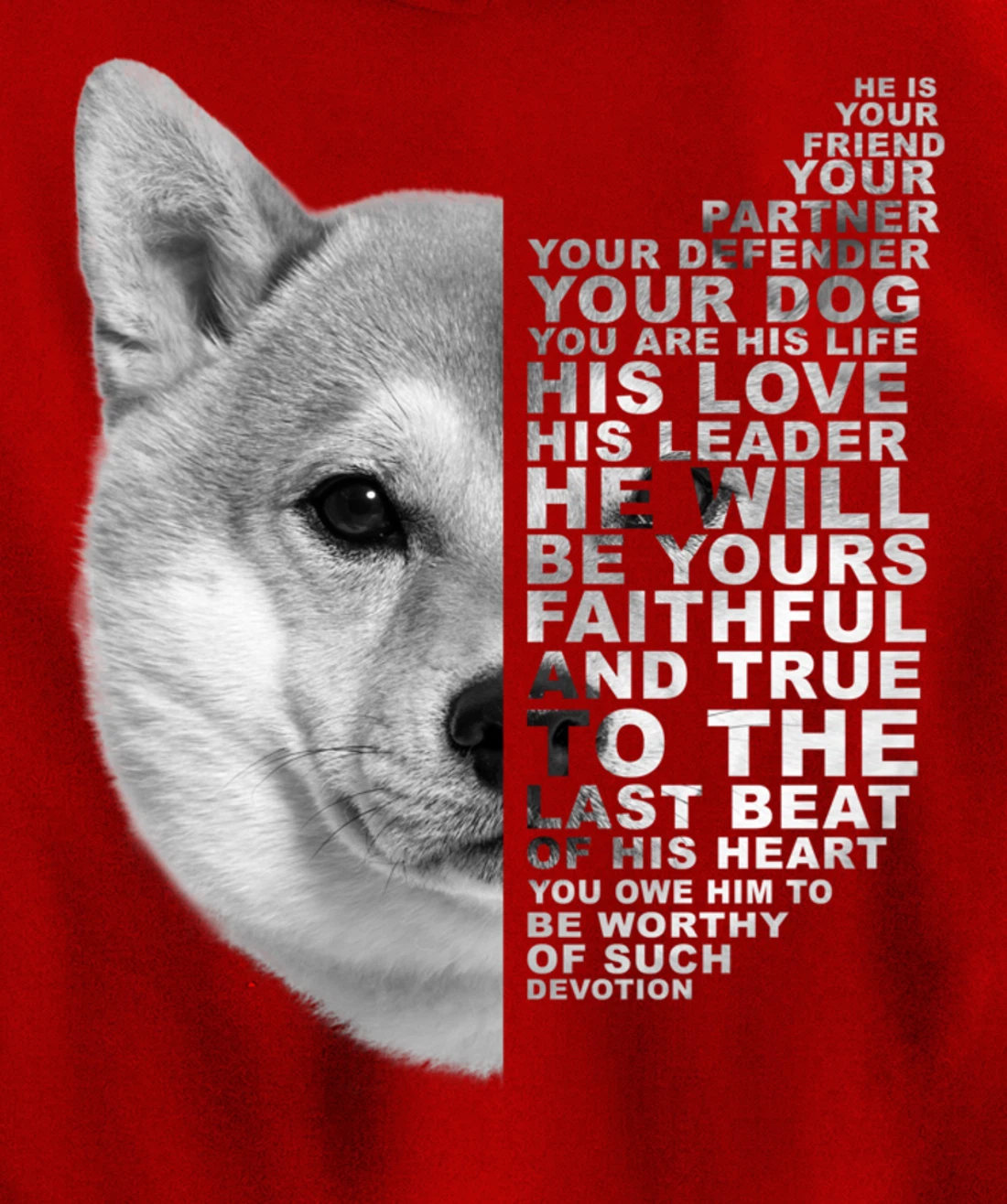 He Is Your Friend Your Partner Your Dog Shiba Inu Fox Dogs Pullover Hoodie