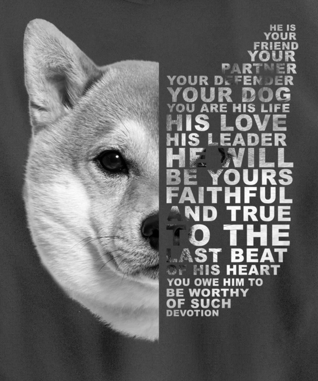 He Is Your Friend Your Partner Your Dog Shiba Inu Fox Dogs Pullover Hoodie