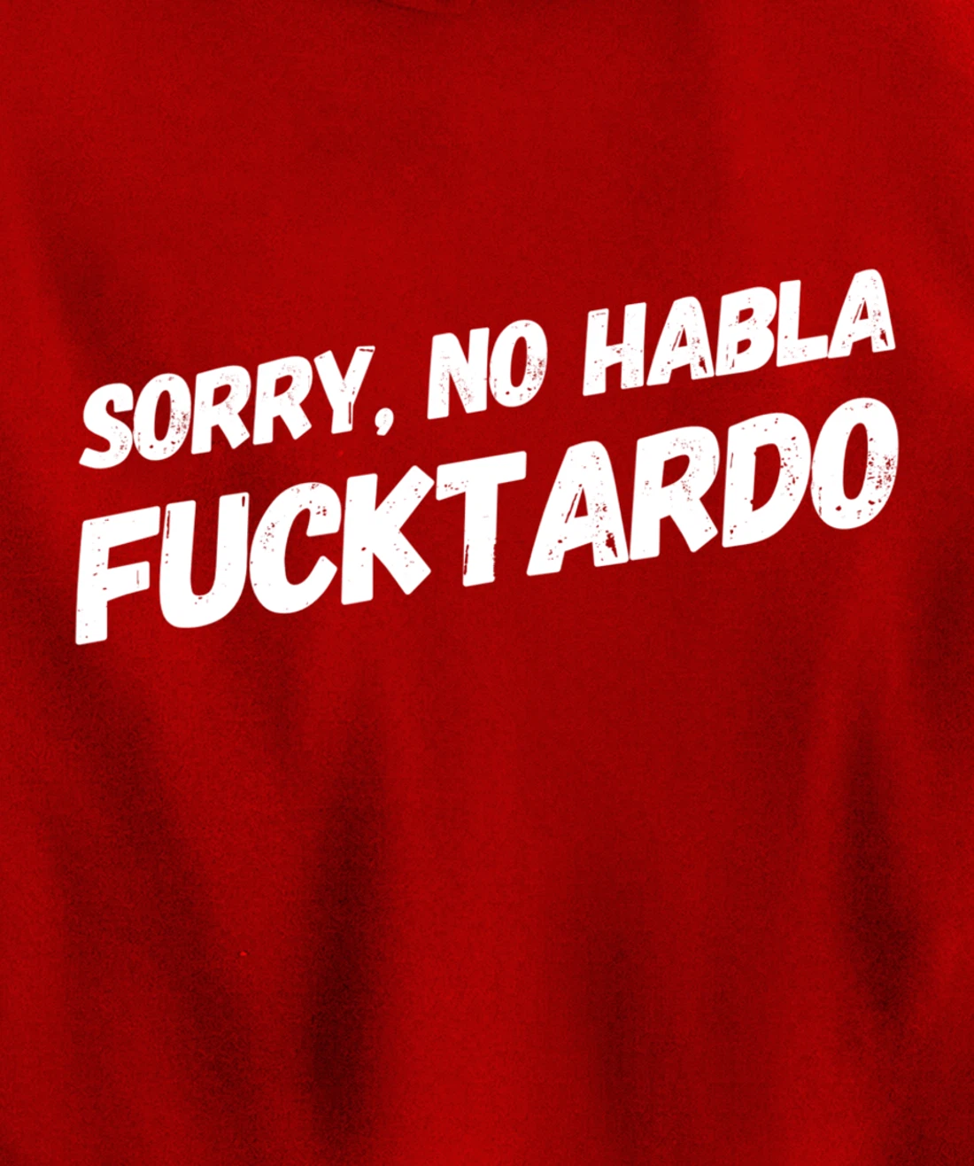 Sorry No Hablo Fucktardo Pullover Hoodie