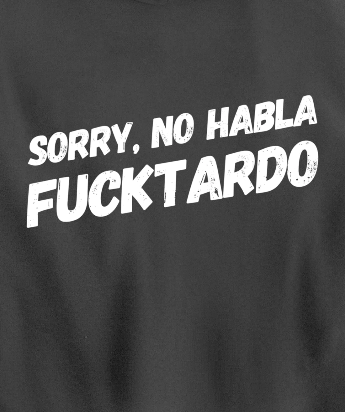 Sorry No Hablo Fucktardo Pullover Hoodie