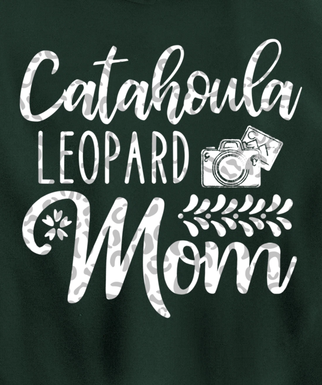 Catahoula Leopard Dog Mom Cute Paw Pet Owner Dog Lovers Pullover Hoodie