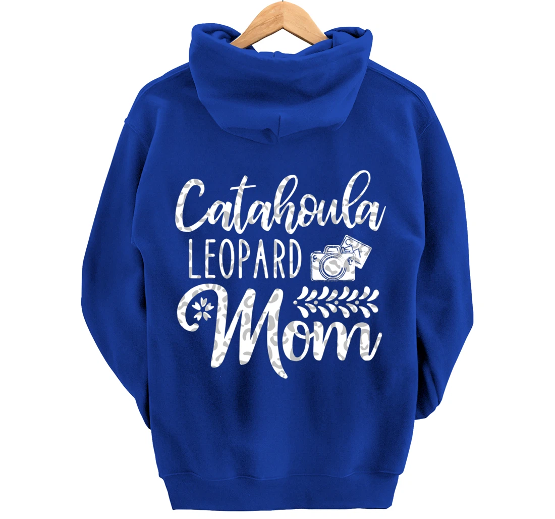Catahoula Leopard Dog Mom Cute Paw Pet Owner Dog Lovers Pullover Hoodie