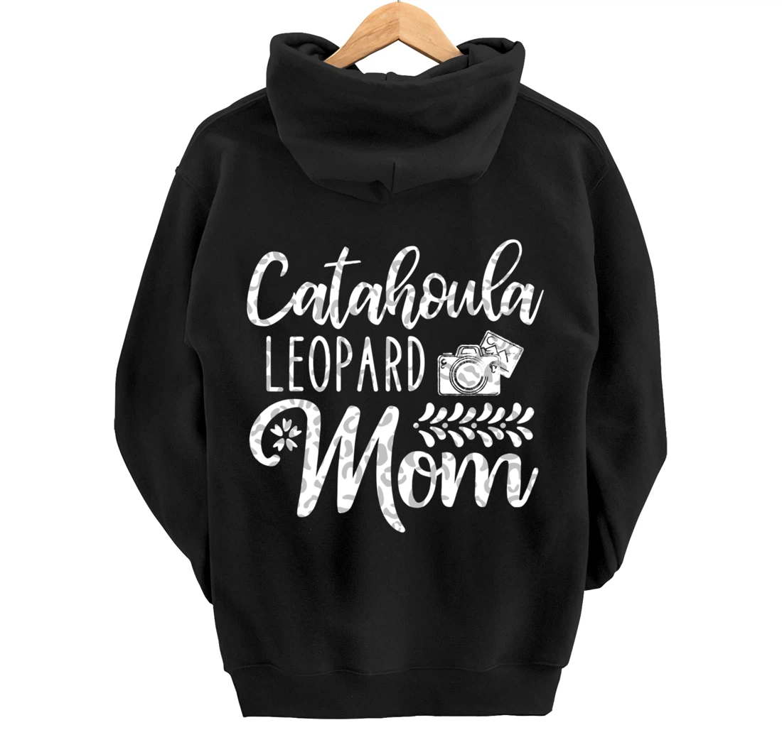 Catahoula Leopard Dog Mom Cute Paw Pet Owner Dog Lovers Pullover Hoodie