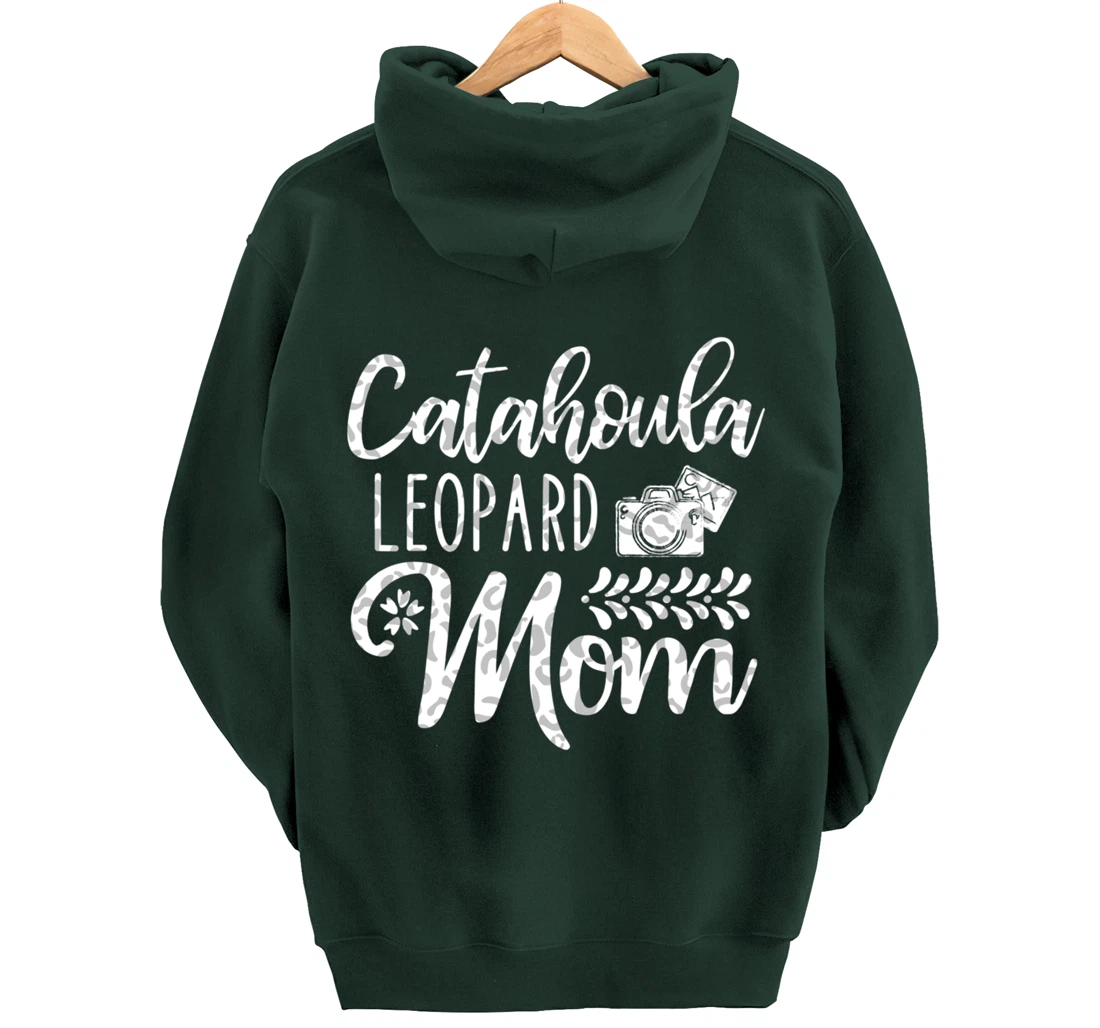 Catahoula Leopard Dog Mom Cute Paw Pet Owner Dog Lovers Pullover Hoodie
