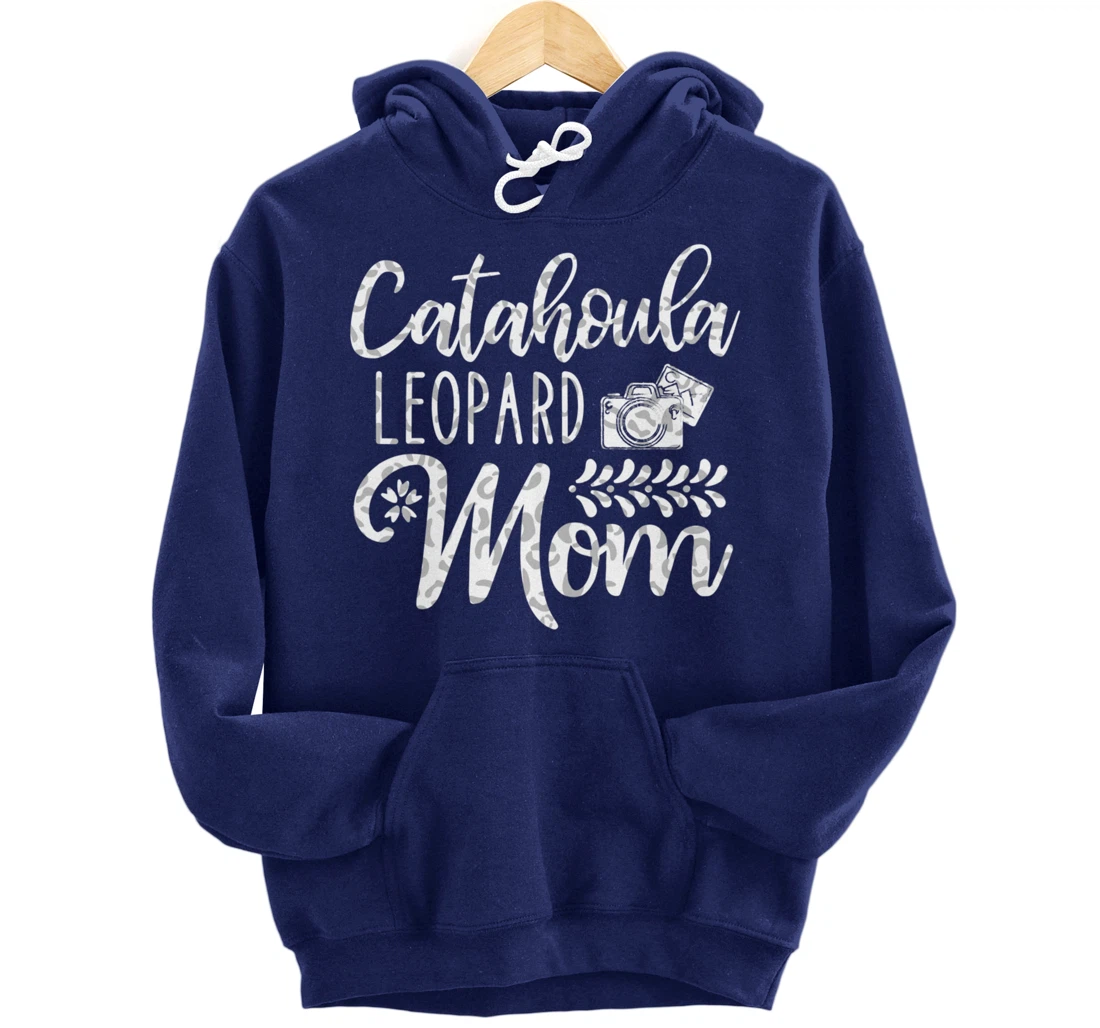 Catahoula Leopard Dog Mom Cute Paw Pet Owner Dog Lovers Pullover Hoodie