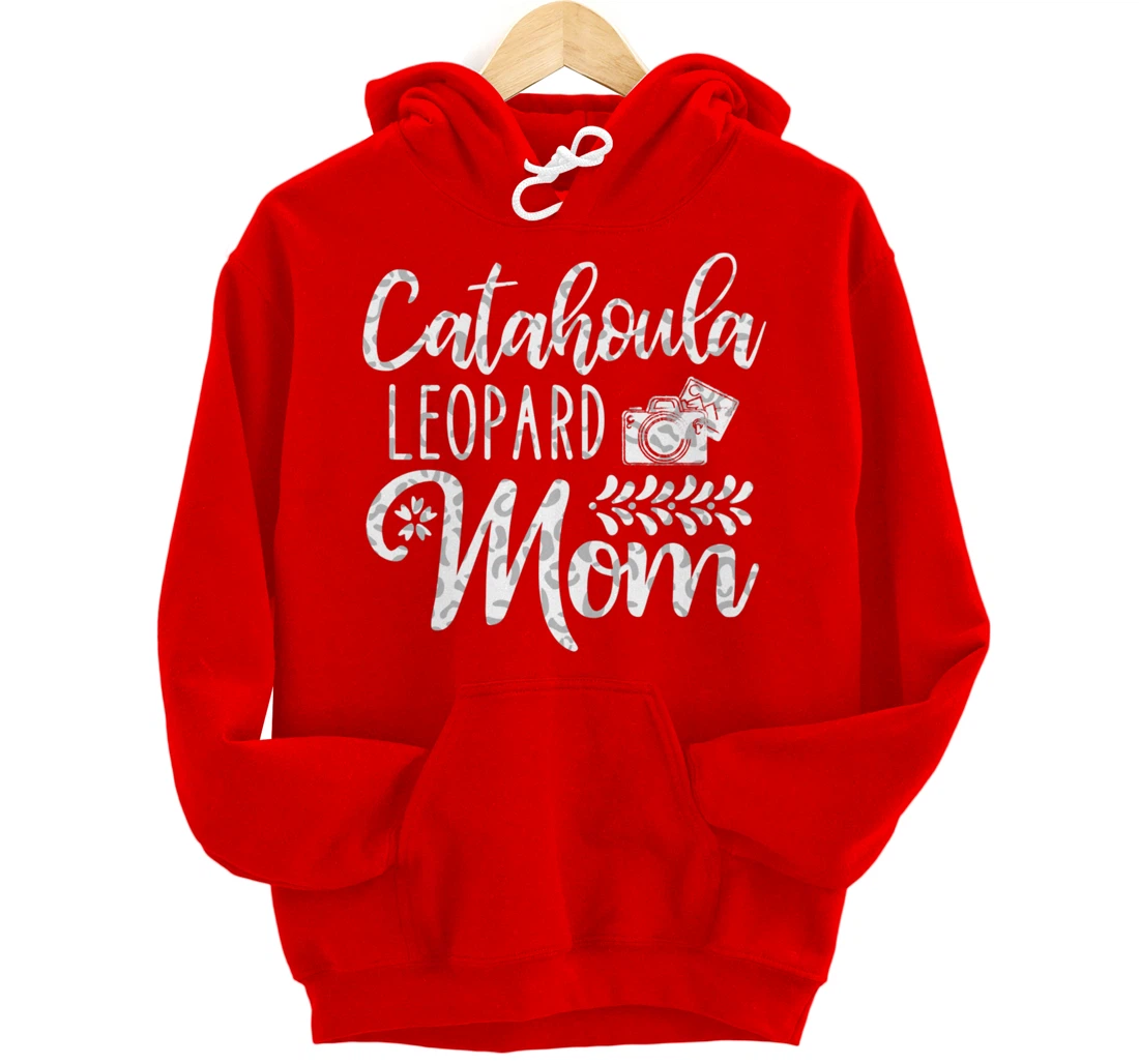 Catahoula Leopard Dog Mom Cute Paw Pet Owner Dog Lovers Pullover Hoodie