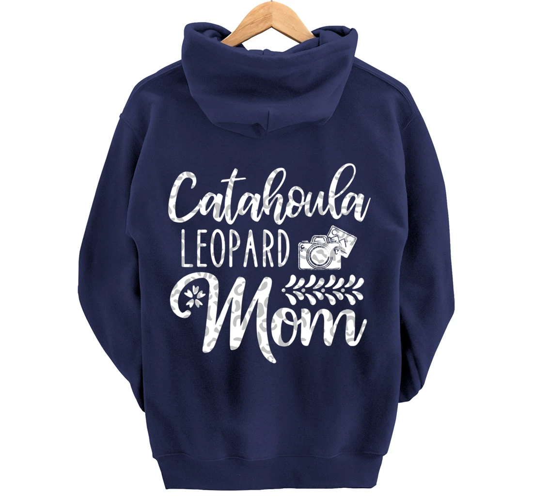 Catahoula Leopard Dog Mom Cute Paw Pet Owner Dog Lovers Pullover Hoodie
