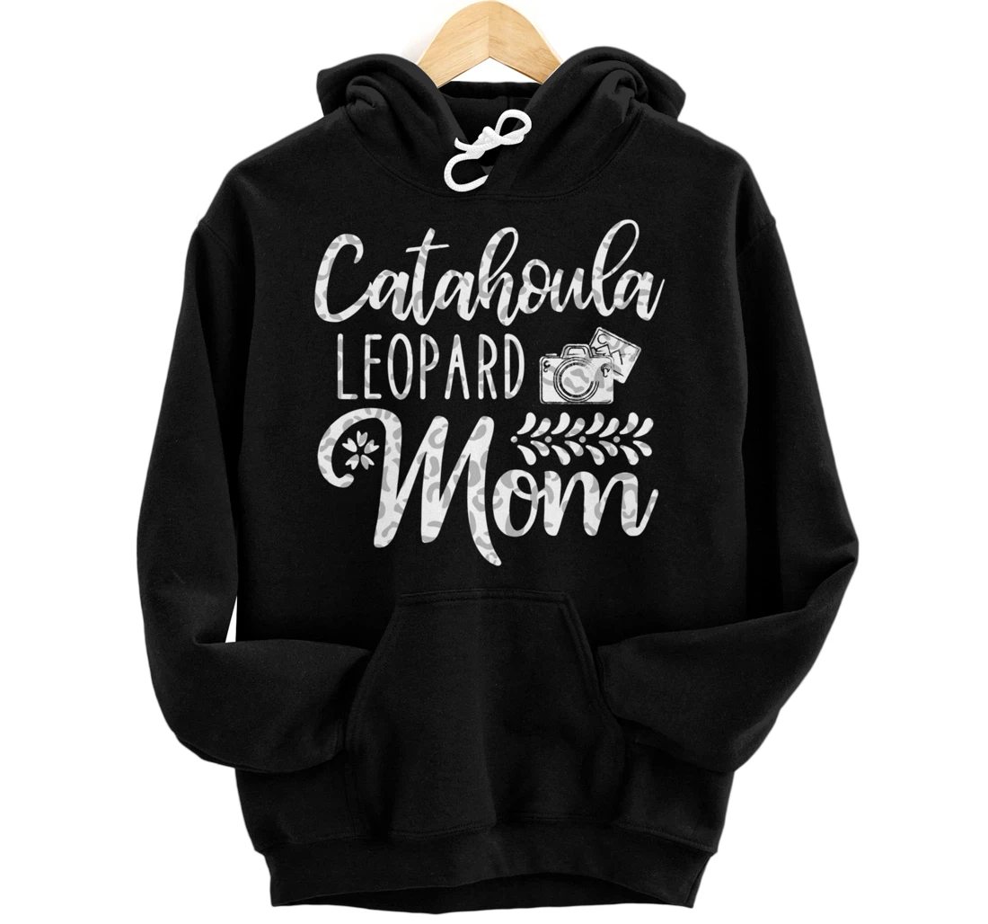 Catahoula Leopard Dog Mom Cute Paw Pet Owner Dog Lovers Pullover Hoodie