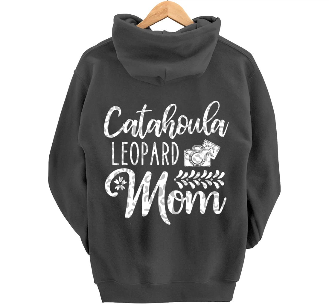 Catahoula Leopard Dog Mom Cute Paw Pet Owner Dog Lovers Pullover Hoodie