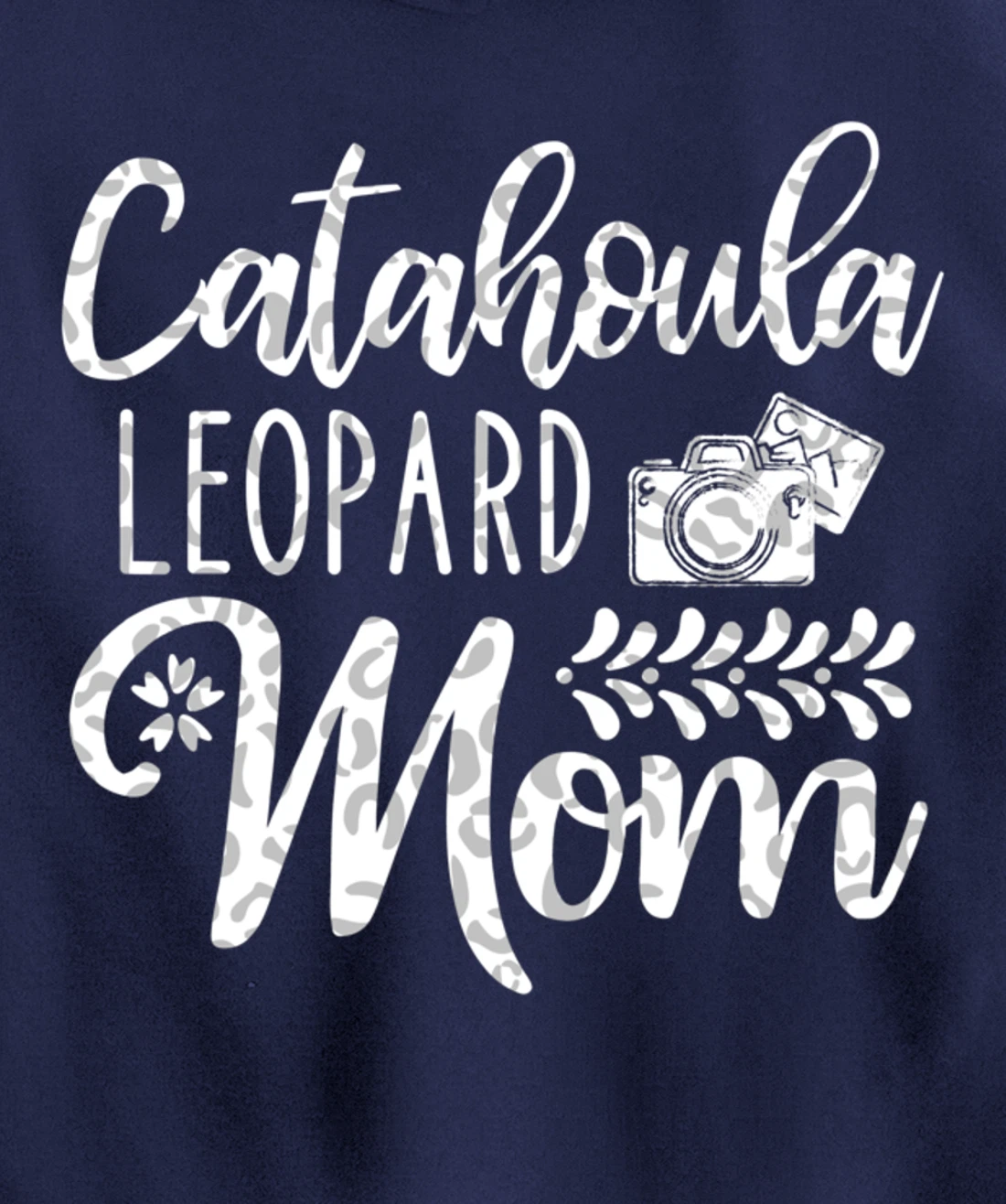Catahoula Leopard Dog Mom Cute Paw Pet Owner Dog Lovers Pullover Hoodie