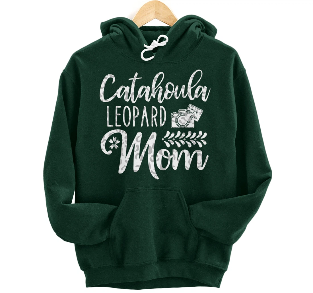 Catahoula Leopard Dog Mom Cute Paw Pet Owner Dog Lovers Pullover Hoodie