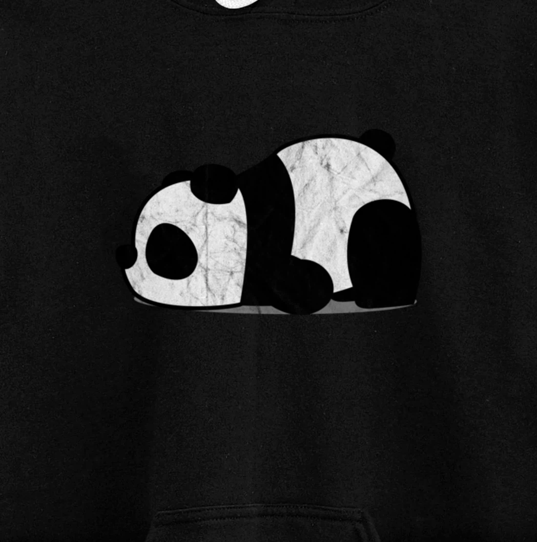 Funny Lazy Panda Retro Graphic Pullover Hoodie