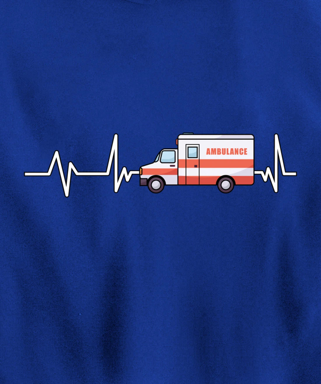 Ambulance Heartbeat Ambulance EMT Gift Ambulance Pullover Hoodie