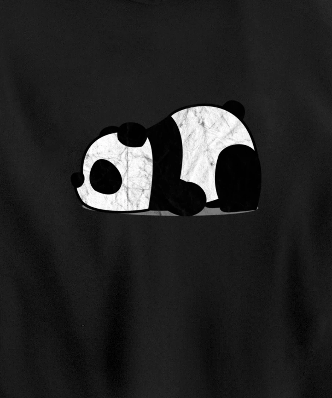 Funny Lazy Panda Retro Graphic Pullover Hoodie