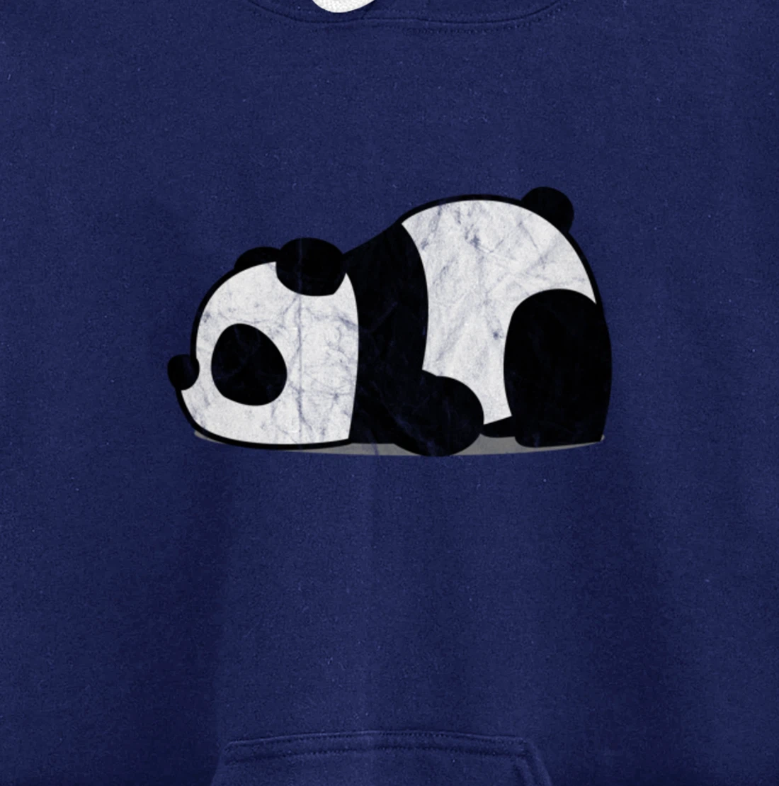 Funny Lazy Panda Retro Graphic Pullover Hoodie