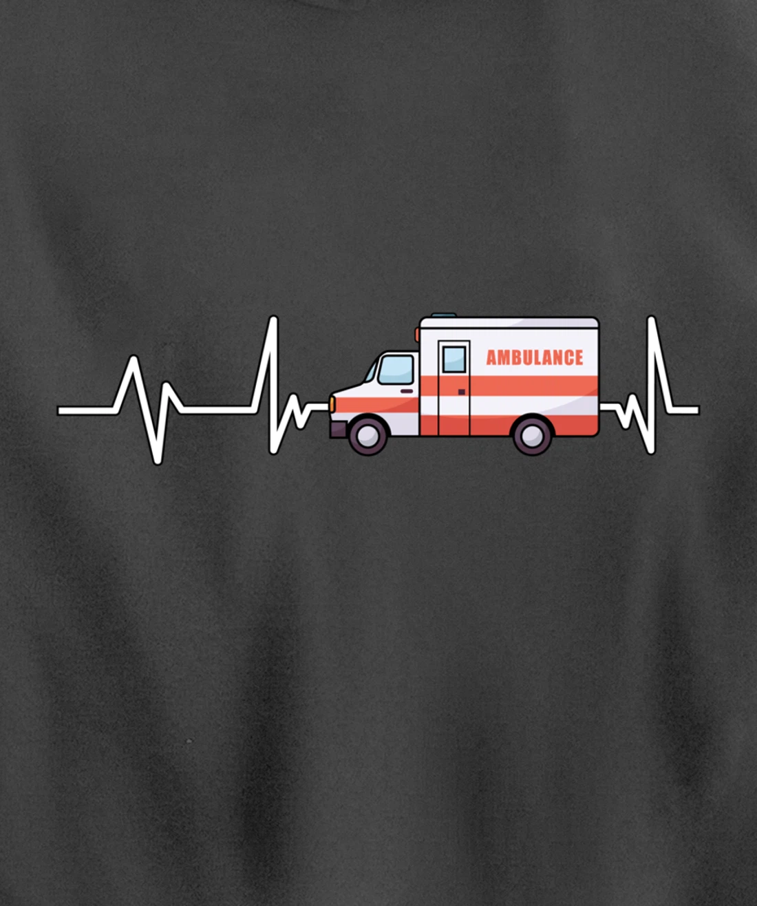 Ambulance Heartbeat Ambulance EMT Gift Ambulance Pullover Hoodie