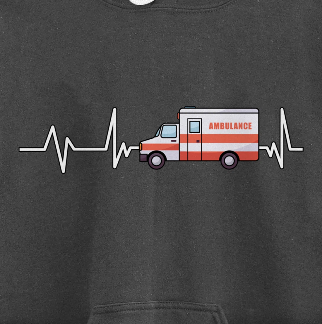 Ambulance Heartbeat Ambulance EMT Gift Ambulance Pullover Hoodie