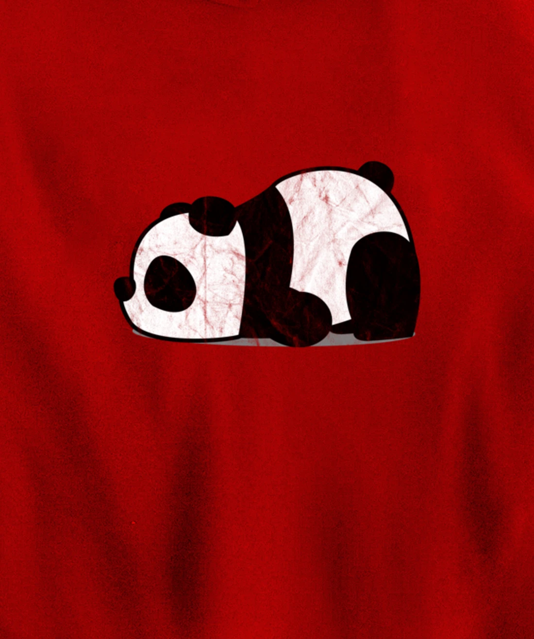 Funny Lazy Panda Retro Graphic Pullover Hoodie