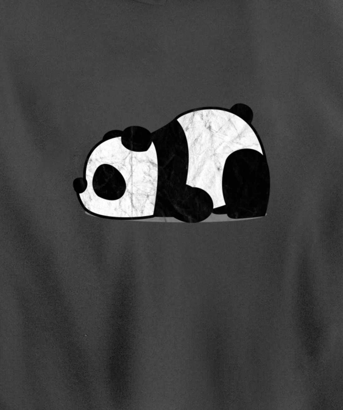Funny Lazy Panda Retro Graphic Pullover Hoodie