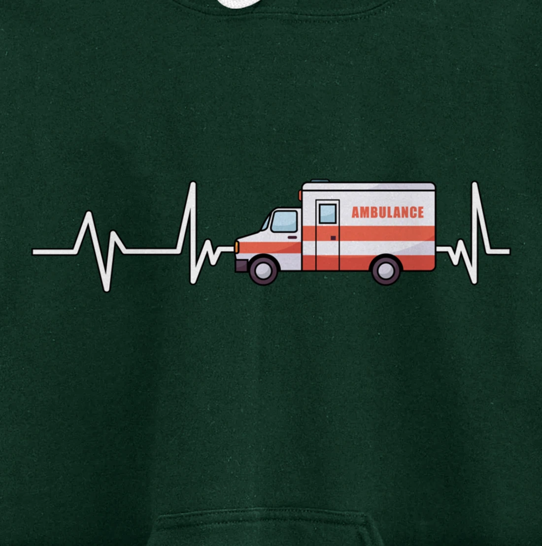 Ambulance Heartbeat Ambulance EMT Gift Ambulance Pullover Hoodie